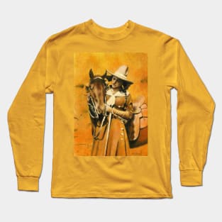 Vintage Cowgirl Long Sleeve T-Shirt